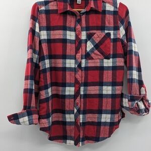 Arizona Red Blue and White Flannel, vintage